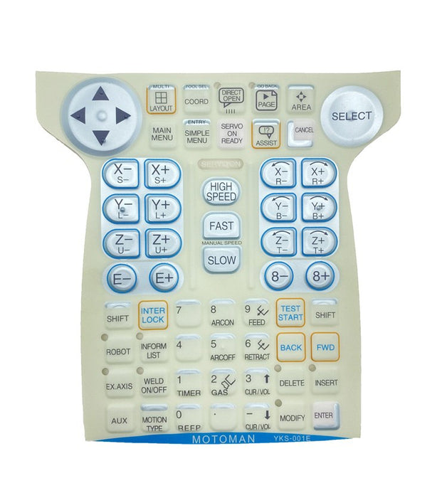 YKS-001E Membrane Keypad YASKAWA DX100 Teach Pendant Keyboard Keysheet